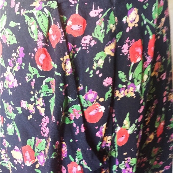 TOO POSH Vintage Strapless Navy Micro Floral Print Mini-dress - Picture 6 of 11